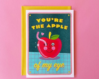 Apple of My Eye Riso Card