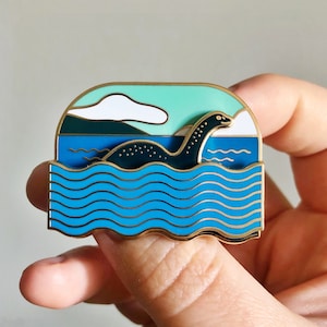 Nessie Sliding Enamel Pin