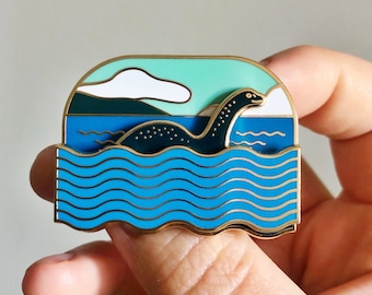 Nessie Sliding Enamel Pin