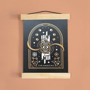 Zauberer Tarot Glow in the Dark Print
