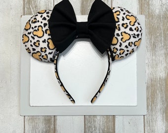 Animal Print Mickey Ears , Animal Print Minnie Ears, Animal Kingdom Ears, Cheetah Mickey Ears , Cheetah Mickey Ears , Cheetah Minnie Ears