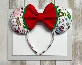 Mickey  Christmas Ears. Minnie Christmas Ears. Holiday Mickey Ears. Holiday Minnie Ears. Red & Gree. Mickey Ears. MVMCP Ears