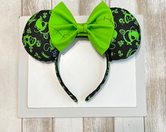 OogieBoogie Ears. Oogie  Ears. Halloween Ears. Nightmare Before Christmas Ears. Oogie Boogie  Mickey Ears  . Oogie Boogie Bash EARS .