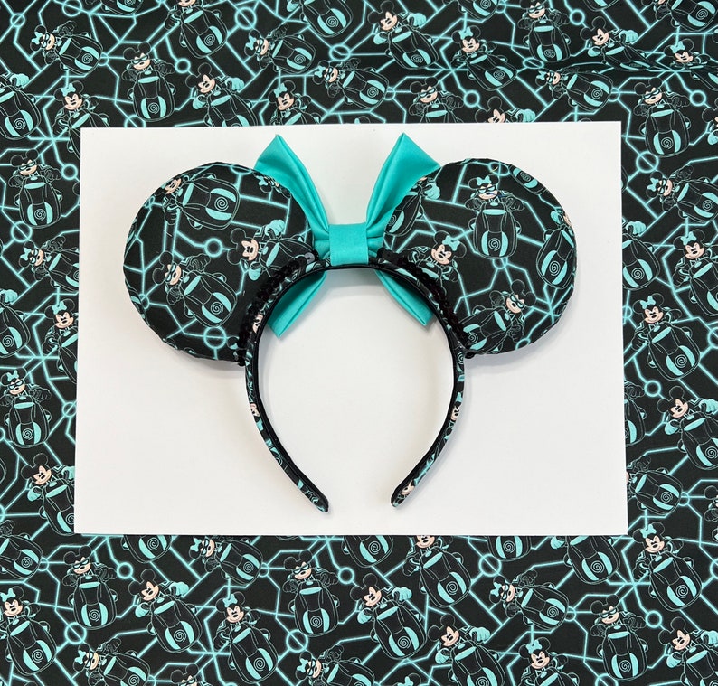 Light Cycle Ears . Light Cycle Mickey ears . Light Cycle Minnie Ears . TRON Ears image 2