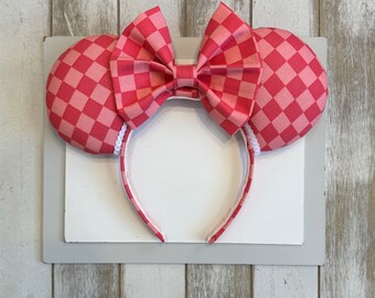 Valentine Mickey Ears . Valentine Minnie Ears . Plaid Valentine Ears. Plaid Mickey Ears. Plaid Minnie Ears