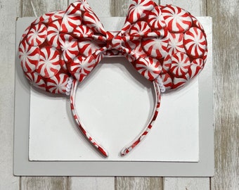 Peppermint Mickey Ears . Candy Cane Minnie Ears . Christmas Mickey Ears . Christmas Minnie Ears . MVMCP Ears