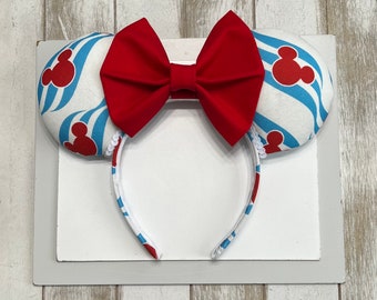 Mickey and Minnie Cruise Ears. Mickey Ears. Cruise Ears . Cruise Mickey Ears. Cruise Minnie Ears. Nautical Mickey Ears. DCL Mickey Ears