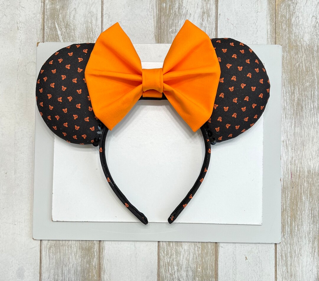 Mickey Halloween Ears. Mickey Pumpkin Ears. Minnie Halloween Ears