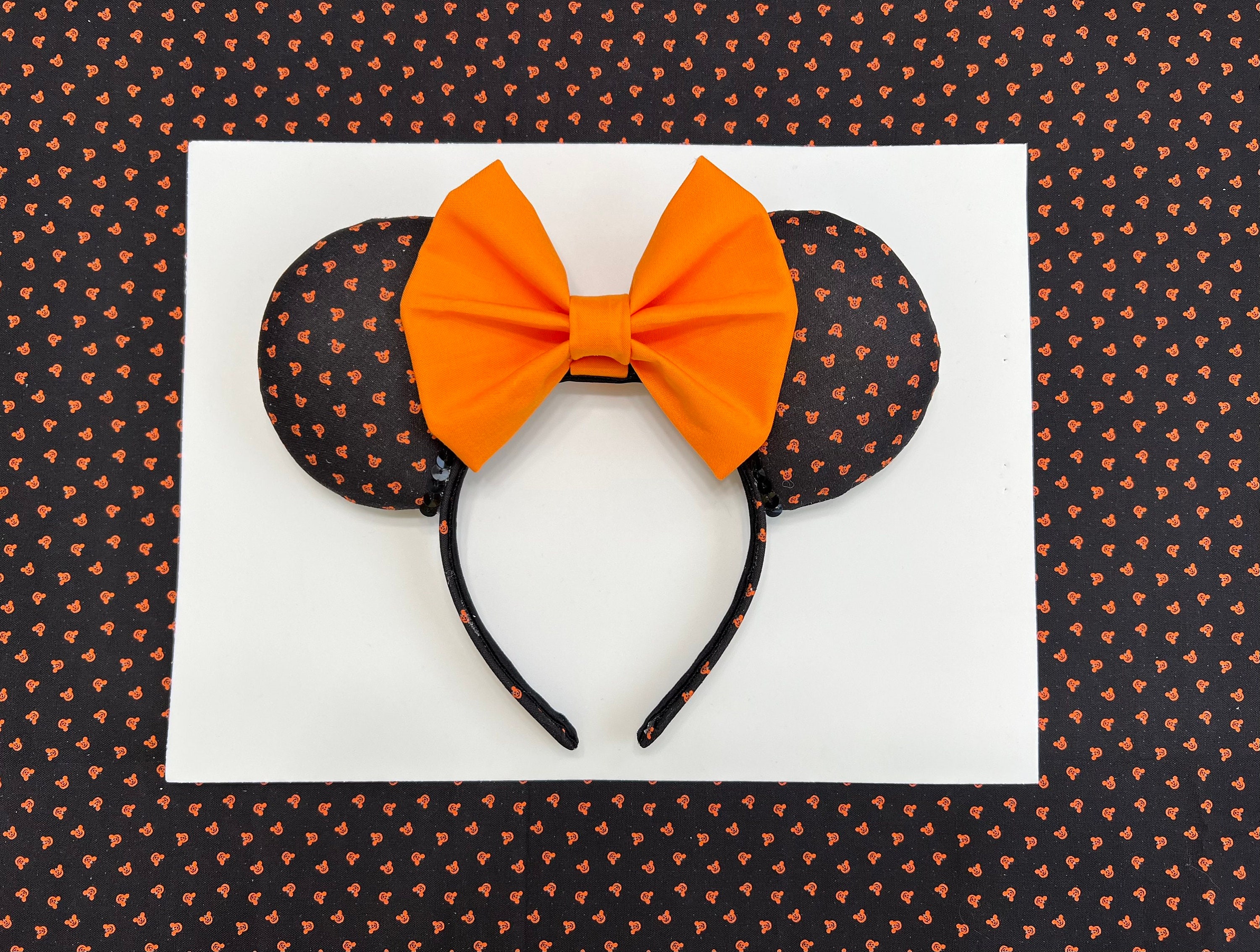 Mickey Halloween Ears. Mickey Pumpkin Ears. Minnie Halloween Etsy
