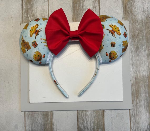 Disney Parks Mickey Holiday Christmas Cookie Ears PHOTOS: Jolly New Christmas Cookie Stitched Leather-Style  main image 4