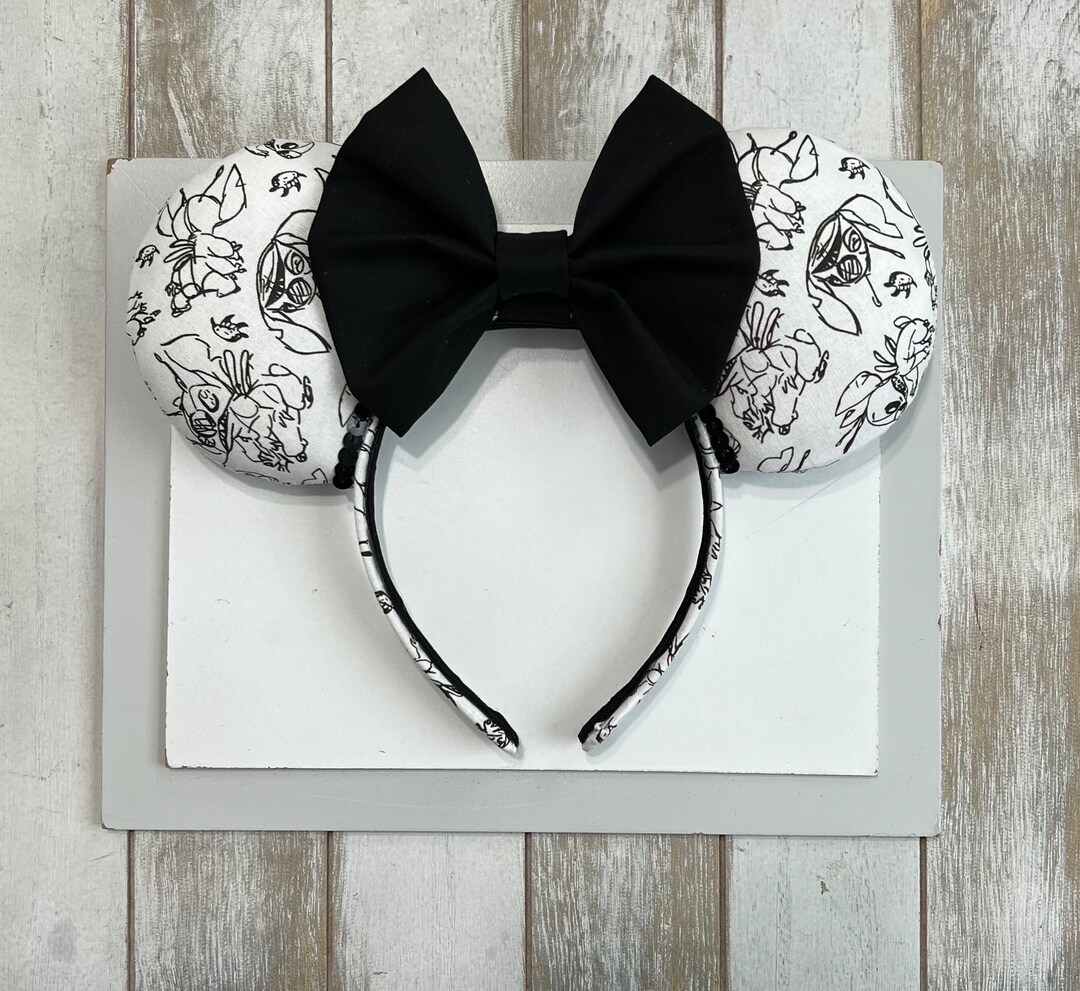 Lilo and Stitch Ears. Lilo Ears. Stitch Sketch Mickey Ears. - Etsy