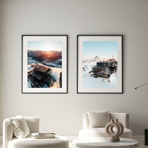 Austria Print | James Bond Spectre Filming Location Print - Set of 2, ice Q Sölden Austria, 007 poster, Snowy mountains, Summit Gaislachkogl