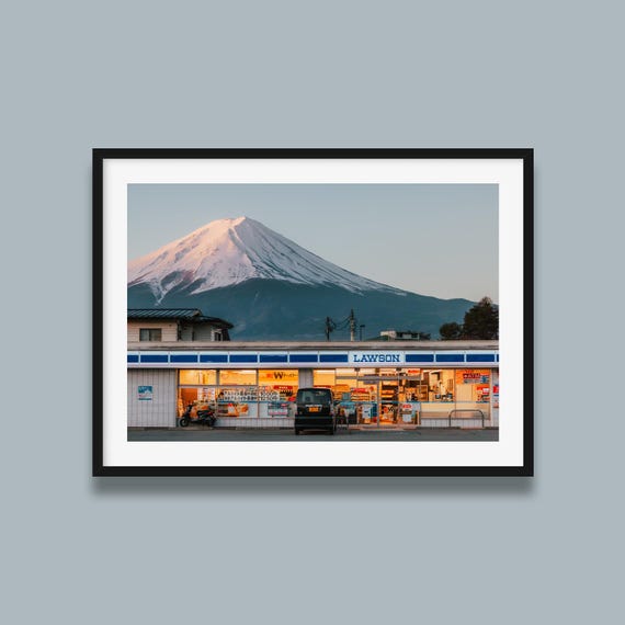 Mt Fuji Lawson Sunrise Print - Japan Wall Art - Kawaguchiko