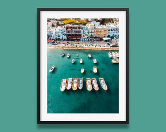 Capri Marina Grande Print: Amalfi Coast Photography Wall Art