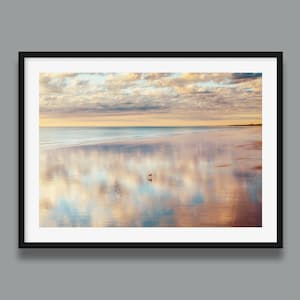 Beach Print | A Dog On Cable Beach At Sunset, Broome, Western Australia. Original photography by Peter Yan
