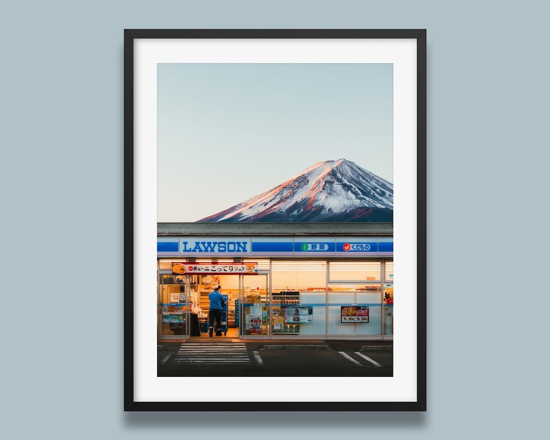 日本画ミニフレーム「 chateau」 Mt Fuji Lawson Print: Japanese Landscape Photography - Etsy