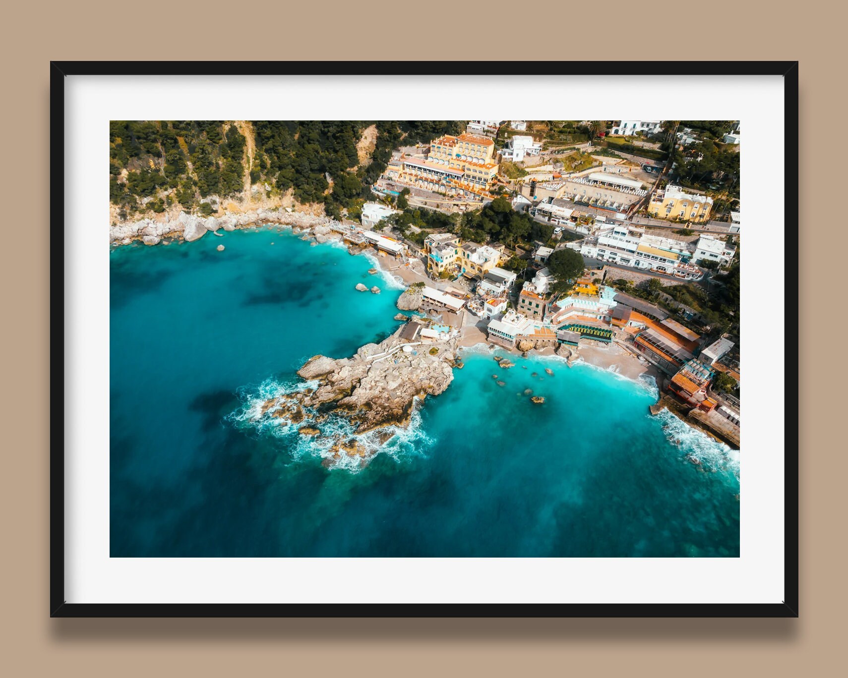 Capri Print Marina Piccola Beach Capri Italy Amalfi Coast Etsy 日本