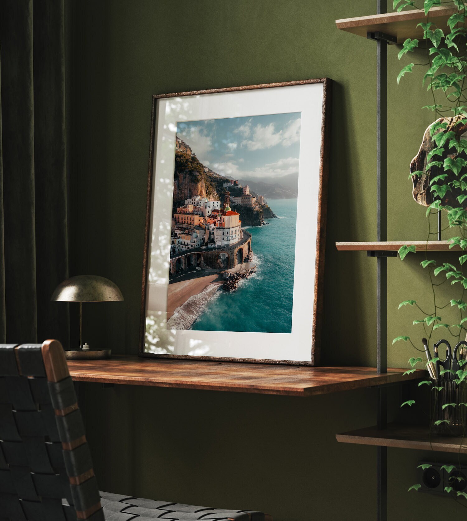 Islandburner Leinwandbild - Amalfiküste Atrani Italien Landschaftsbild Für Deine Wände