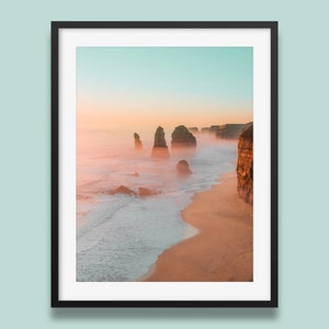 12 Apostles wall art print | Australia Landscape Wall Art, Coastal poster, Ocean beach photo Art from Melbourne, Australia
