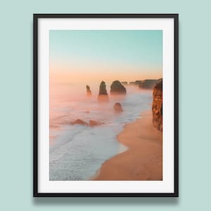 12 Apostles wall art print | Australia Landscape Wall Art, Coastal poster, Ocean beach photo Art from Melbourne, Australia