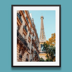 Paris Alley Eiffel Tower Print II - Parisian building architecture Wall Art, France Photography Print, Photography of Paris. Original Art.