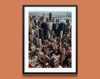 New York City Print | Manhattan Skyline Wall Art, NYC buildings poster, Chrysler Building Print, Original photography by Peter Yan