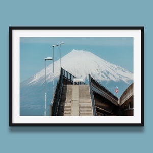 Mt Fuji Highway Original Art Print landscape, Japan print, Japan nature photo by Peter Yan, Fuji Mountain wall art