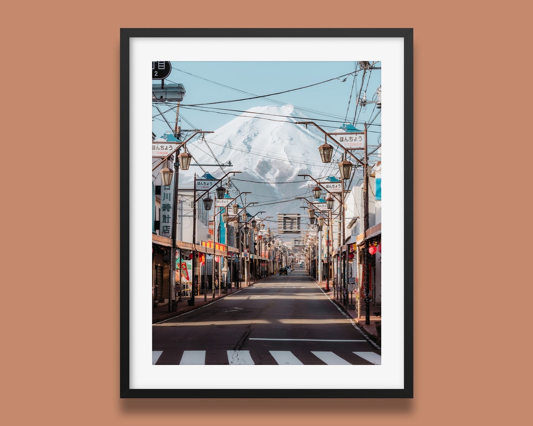 Mt. Fuji Honcho Street Art Print, Japan Street Photography - Etsy