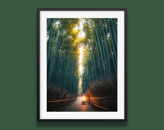 Japan Print | Japanese Bamboo Grove Wall Art Print | Arashiyama Poster | Japan Nature photography by Peter Yan
