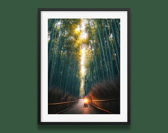 Japan Print | Japanese Bamboo Grove Wall Art Print | Arashiyama Poster | Japan Nature photography by Peter Yan