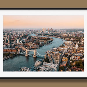 London Sunset Print: Tower Bridge & River Thames Art