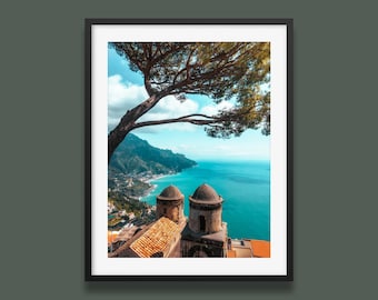 Amalfiküste Druck | Villa Rufolo Ravello Druck | Italien Wandkunst | Original Fotografie Wandkunst