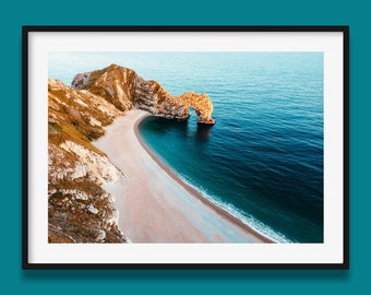 Durdle Door Dorset Print, Jurassic Coast Wall Art by photographer Peter Yan | England Poster