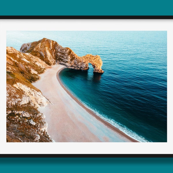 Durdle Door Dorset Print, Jurassic Coast Wall Art by photographer Peter Yan | England Poster