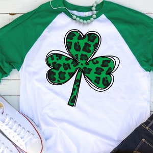 Shamrock svg Leopard print svg St patricks day svg Clover svg Irish svg Lucky svg Shamrock png Leopard svg Shirt svg Digital download