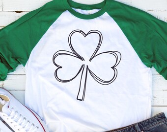 Hand drawn shamrock SVG Shamrock svg St patricks day svg  Clover svg Lucky SVG Irish svg Shamrock clipart Shamrock png Glowforge svg files
