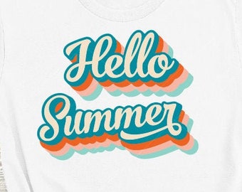 Hello summer svg Summer svg Summer vibes svg Retro svg Summer shirt svg Summer quote svg Popular svg Summer png Vintage svg Hippie svg