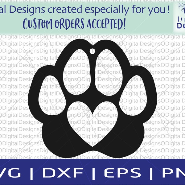 Paw print earrings Heart earring svg Earrings svg Dog paw print svg Leather earring svg Svg files for cricut Dog paw svg Cat mom svg PNG DXF