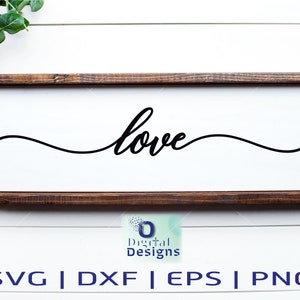 Love SVG File Love DXF Love Cut File Love clipart Love PNG Love Cricut Love Silhouette Love Cutting Téléchargement instantané