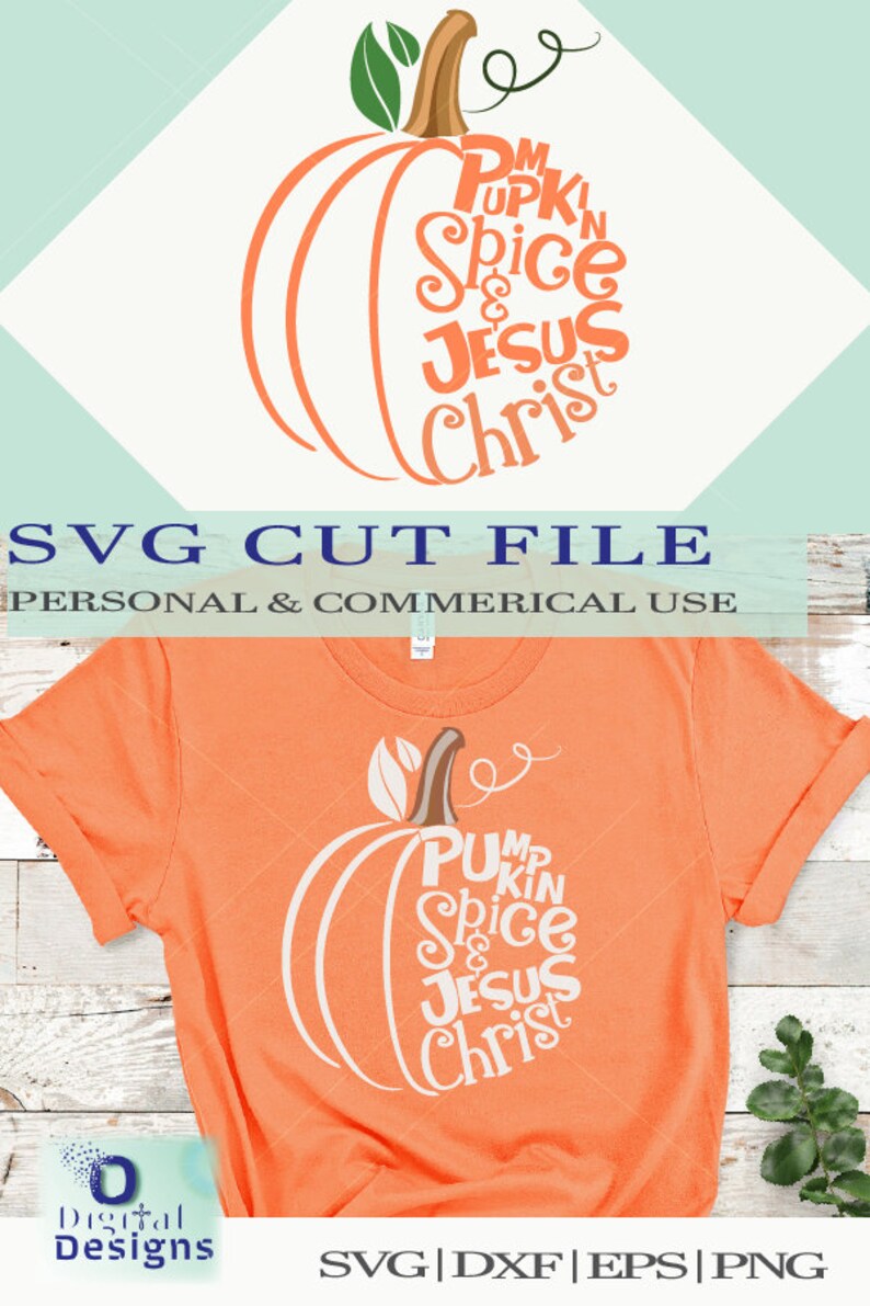 Download Pumpkin spice and Jesus Christ svg Pumpkin svg for girls Boy | Etsy