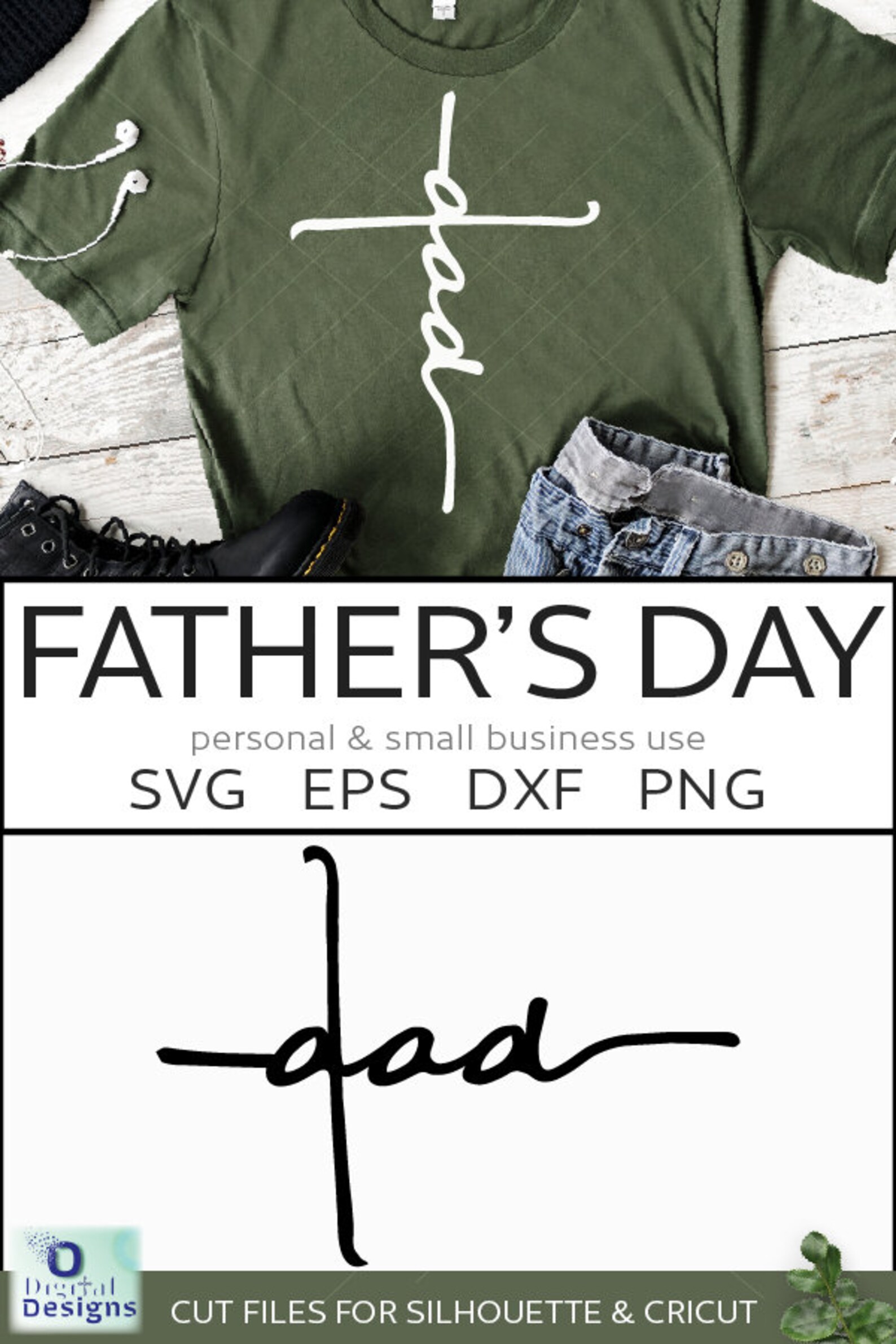 Dad Svg Christian Dad Fathers Day Svg Cross Shirt Svg Fathers | Etsy