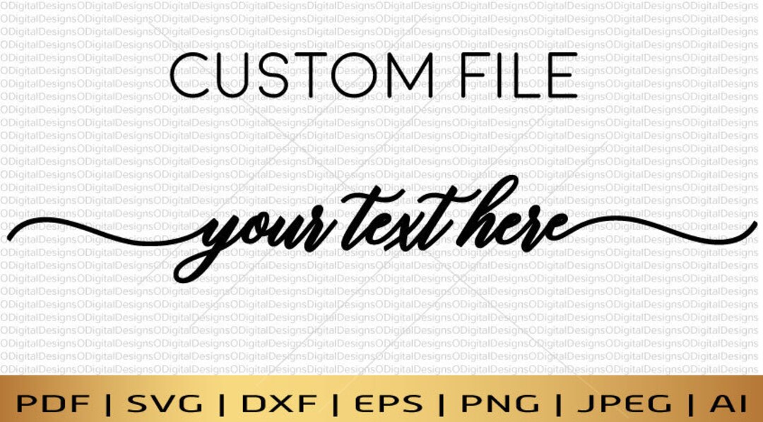 Script Font Svg Custom Svg Handmade File Word Art Custom Logo Design ...