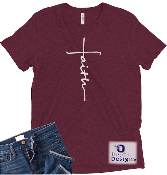Faith Cross SVG Faith cross shirt Cross shirt Faith svg Jesus | Etsy