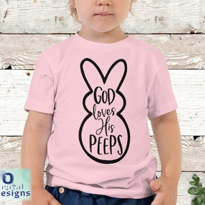 Easter svg Free svg files for cricut  Bunny svg Easter bunny svg Easter cut file Peeps svg God loves his peeps Christian easter svg