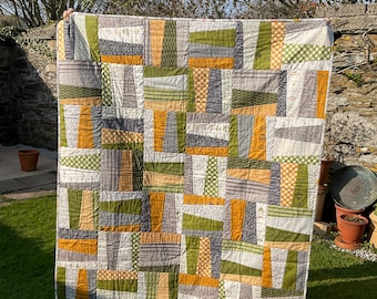 Edredón de patchwork hecho a mano
