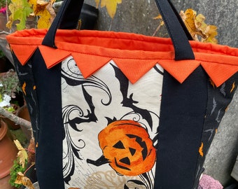 Bolsa de dulces de Halloween: bolsa acolchada de algodón de azúcar