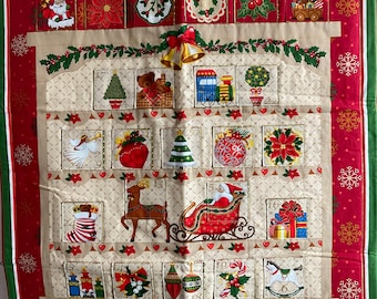 Calendario de Adviento de Papá Noel y juguetes