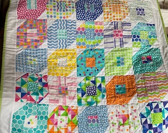 Pequeña colcha de patchwork