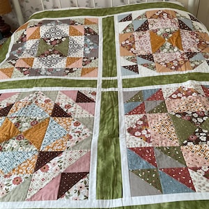 Large Handmade Patchwork quilt