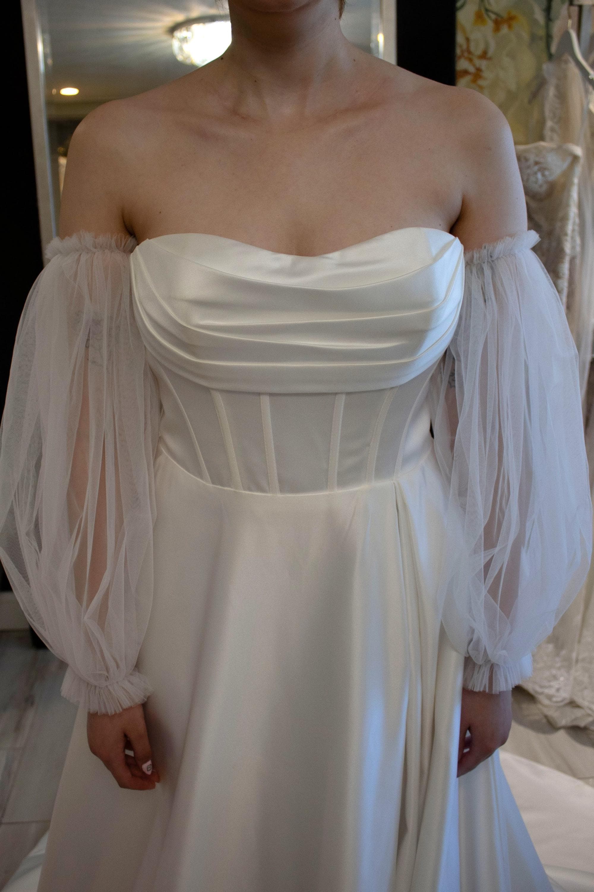 Detachable Wedding Gown Puff Tulle Soft Sleeves - Etsy